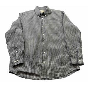 Duluth Shirt Mens Large Green Plaid Button Up Standard Fit Flex Outdoors Travel‎